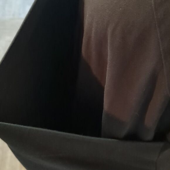 Soft Surroundings Wear Anywhere Surplice Bodice Faux Wrap Black Dress Size 1X - Picture 3 of 8